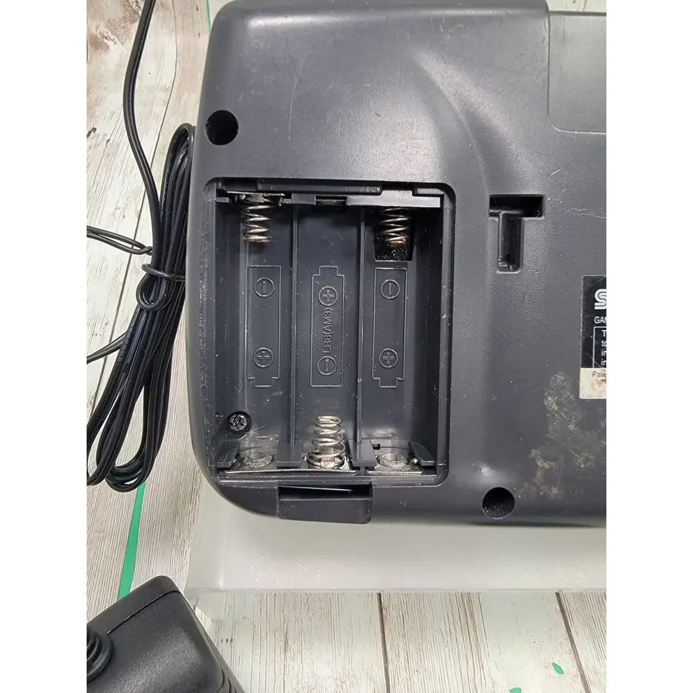 Sega Game Gear Console Power Plug & 2 Games - (For Parts or Repair)